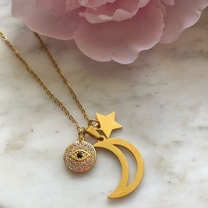 Multi Charms Necklace / Stainless Steel